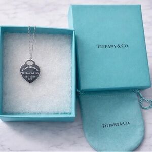 Tiffany & Co. Silver Heart Tag Necklace